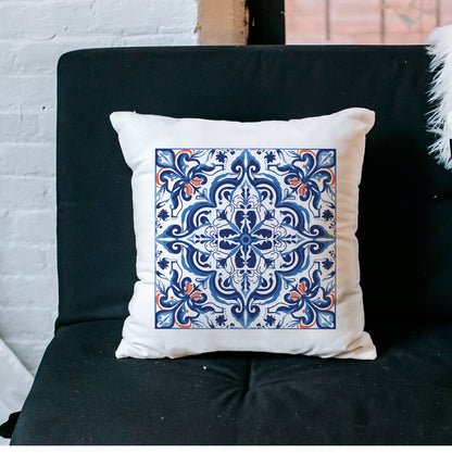 Timeless Tile Design Pillow - Embrace Portuguese Elegance