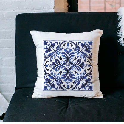 Portuguese Tile Pattern Throw Pillow - Infuse Your Home with Portuguese Culture