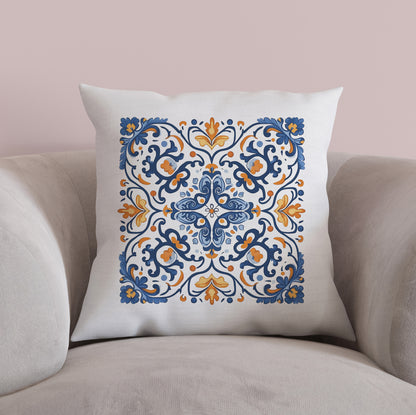 Traditional Portuguese Tile Inspired Pillow - Bring Portugal Home