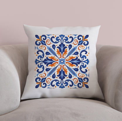 Timeless Tile Design Pillow - Embrace Portuguese Elegance