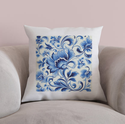 Portuguese Heritage Tile Pillow - Add Cultural Elegance to Your Home