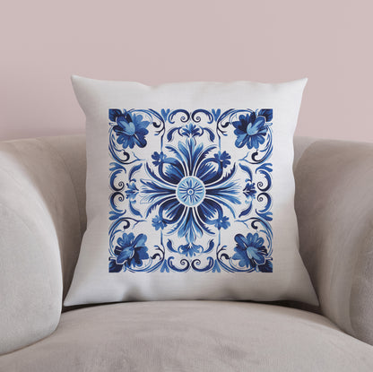 Authentic Traditional Portuguese Tile Pattern Pillow - Bring Portugal’s Artistry Home