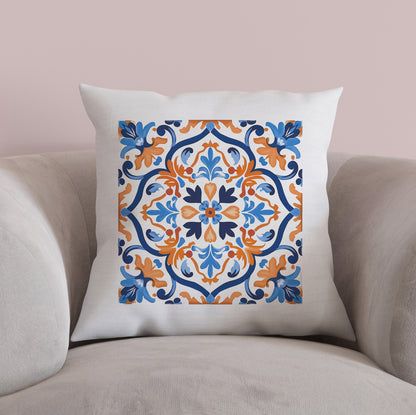 Timeless Tile Design Pillow - Embrace Portuguese Elegance