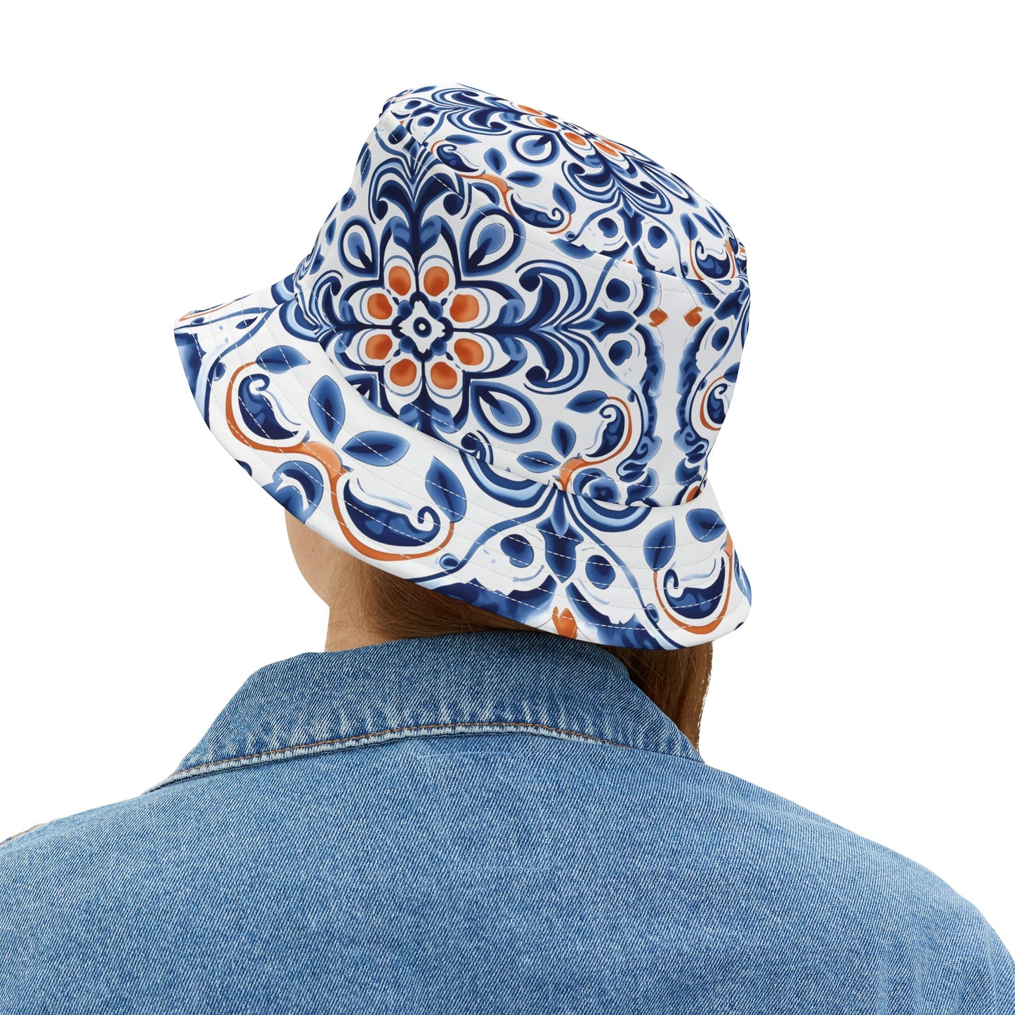 Portuguese Tiles Bucket Hat - Stylish and Unique Design - Bucket Hat (AOP)