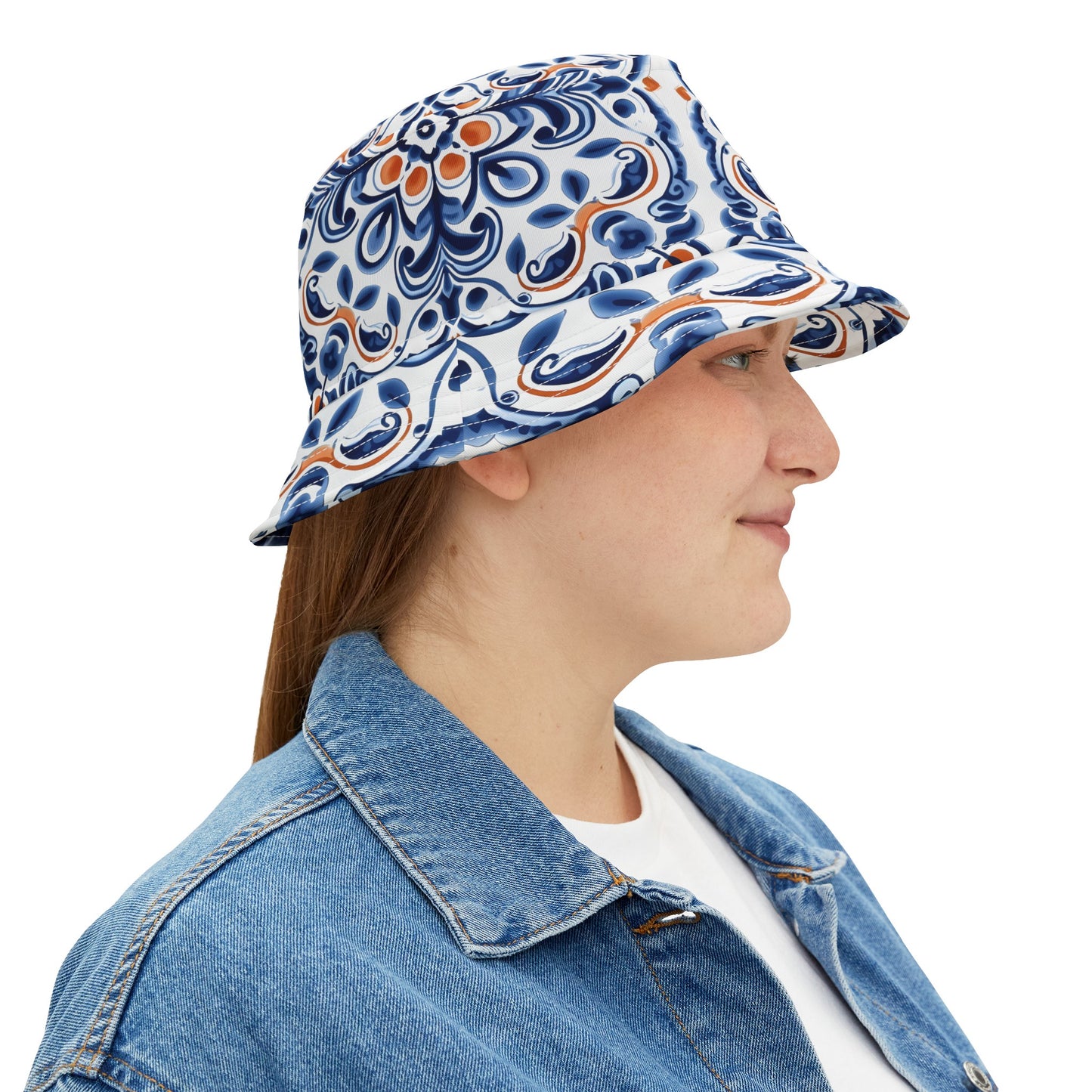 Portuguese Tiles Bucket Hat - Stylish and Unique Design - Bucket Hat (AOP)