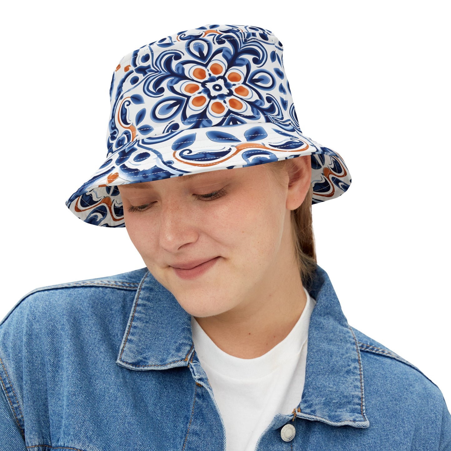 Portuguese Tiles Bucket Hat - Stylish and Unique Design - Bucket Hat (AOP)