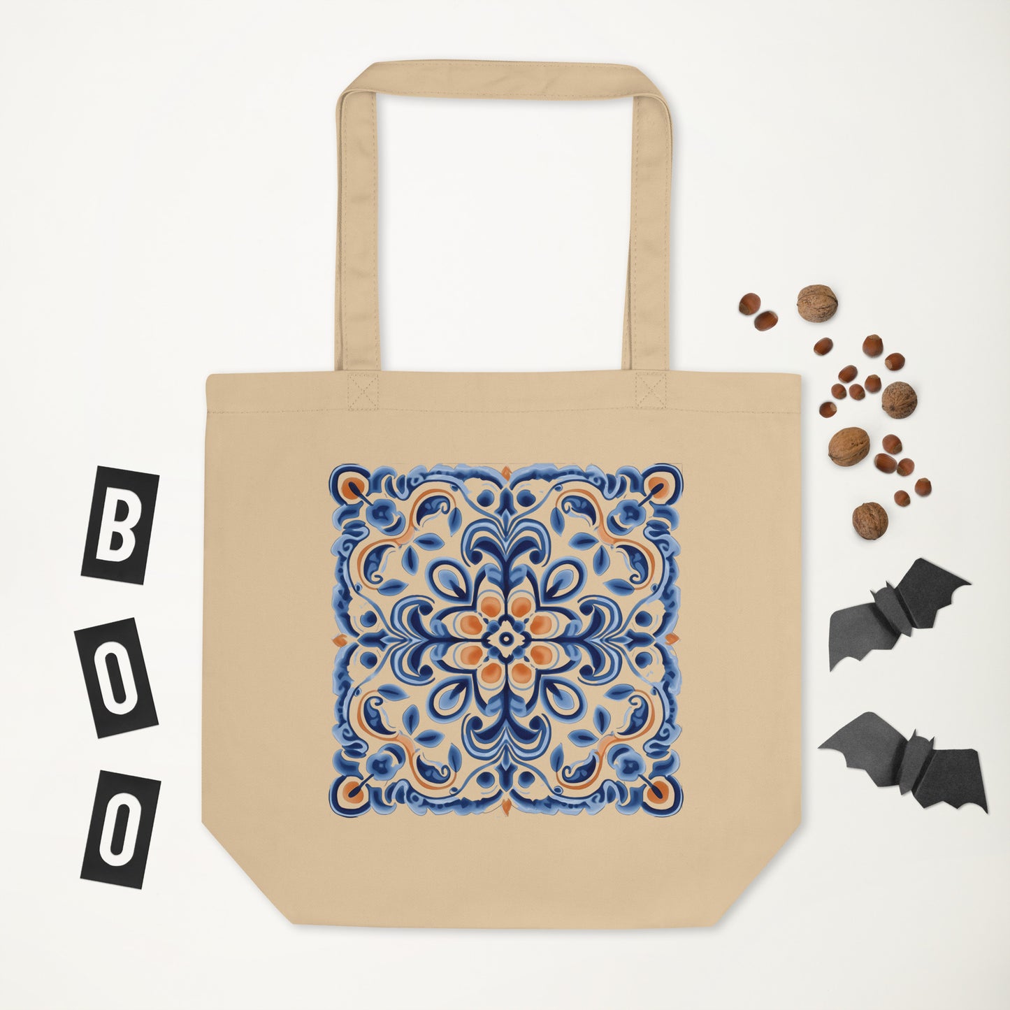 Portuguese Tiles Design Eco Tote Bag - Stylish & Sustainable