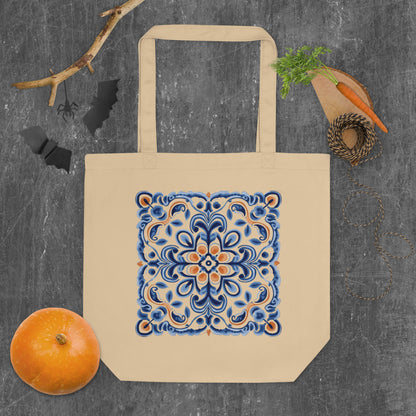 Portuguese Tiles Design Eco Tote Bag - Stylish & Sustainable