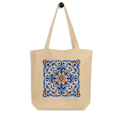 Portuguese Tiles Design Eco Tote Bag - Stylish & Sustainable