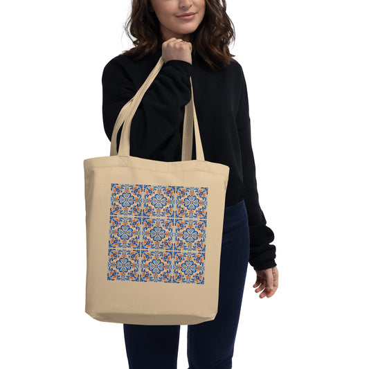 Eco-Friendly Portuguese Tiles Design Tote Bag - Eco Tote Bag