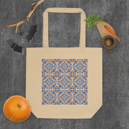 Eco-Friendly Portuguese Tiles Design Tote Bag - Eco Tote Bag