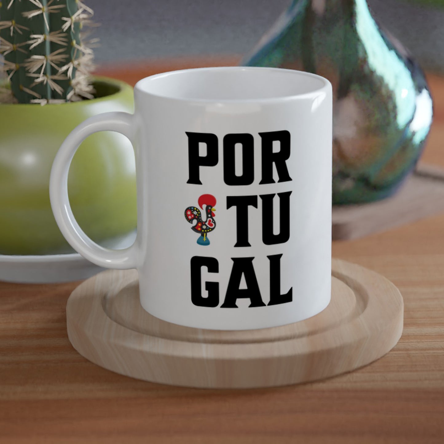 Galo de Barcelos Mug – Iconic Word and Image Design, Perfect for All Occasions – Embrace Portuguese Culture