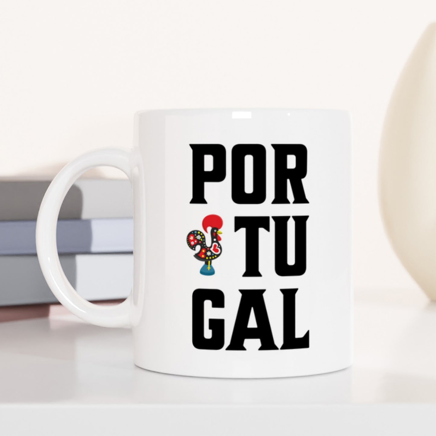 Galo de Barcelos Mug – Iconic Word and Image Design, Perfect for All Occasions – Embrace Portuguese Culture