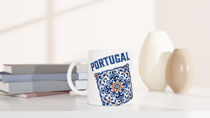 Design Portuguese Tiles - White 11oz Ceramic Mug