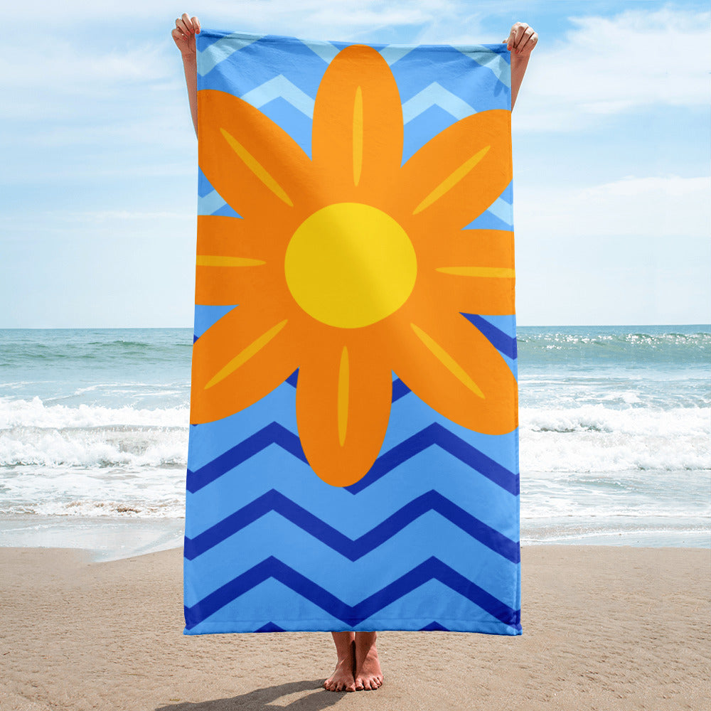 Flower Portuguese Design Towel Beach