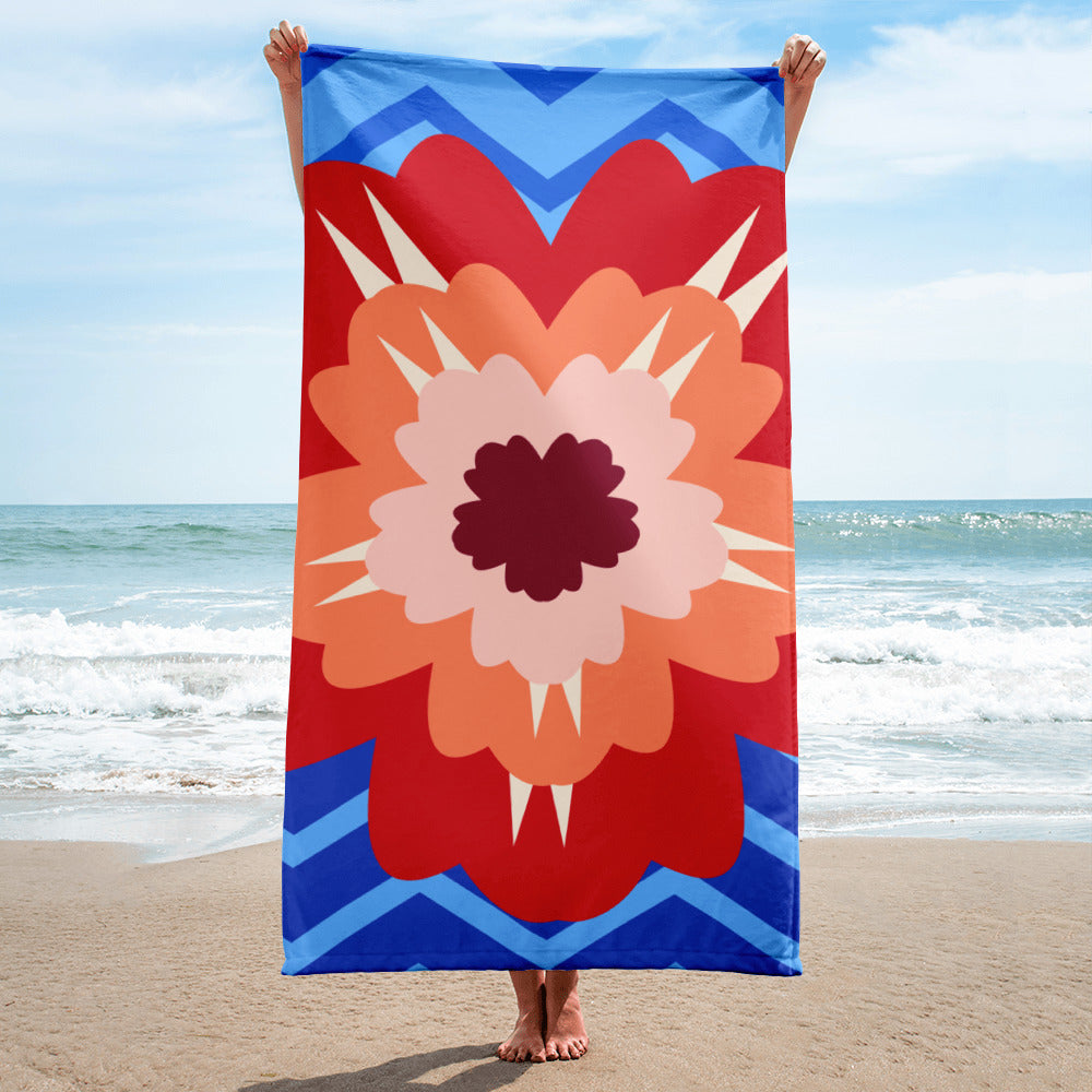 Flower Towel Beach Portuguese Design