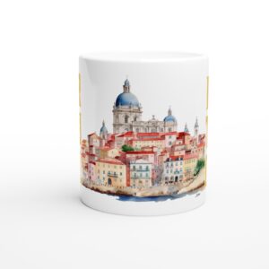 Lisbon Watercolor Mug – Embrace Portugal's Beauty in Every Sip